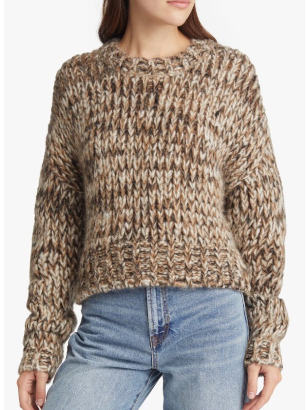 NWOT FRAME Marled Crewneck Sweater Size: Small